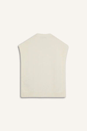 Regular Fit Bisiklet Yaka Triko Yelek