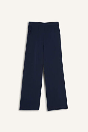 Regular Fit Beli Lastikli Modal Pantolon