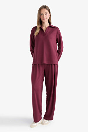 Regular Fit Kayık Yaka Uzun Kollu Tunik
