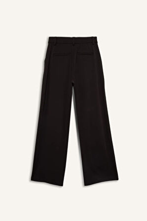 DeFactoFit Wide Leg Geniş Paça Cepli Pileli Standart Boy Premium Sporcu Pantolon