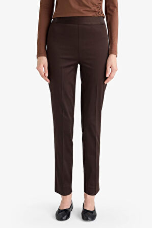 Sigaret Normal Bel Düz Paça Saten Pantolon