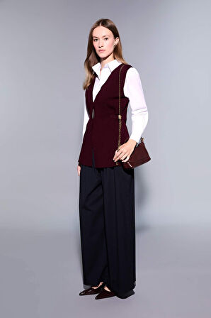 Regular Fit V Yaka Triko Yelek