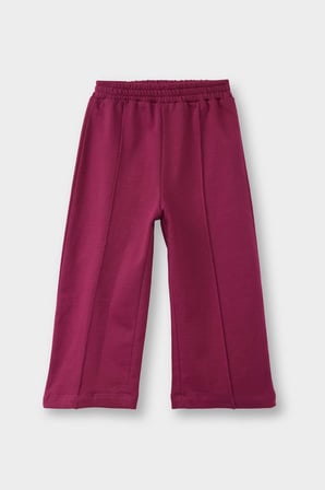 Beli Lastikli Wide Leg Geniş Bol Paça Eşofman Altı Kız Bebek G1634A525WNBR490