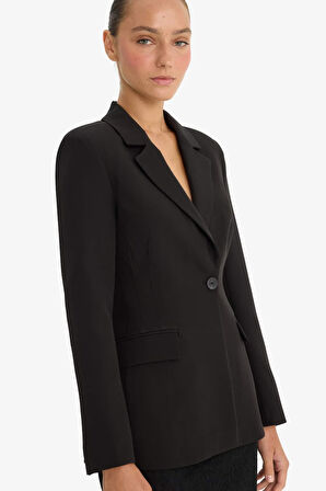Regular Fit Düğmeli Blazer Ceket 