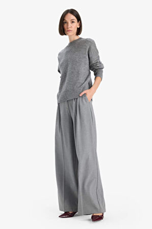 Oversize Geniş Kalıp Bisiklet Yaka Kazak