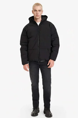 DeFacto Regular Fıt Su Geçirmez Mont G5528AX25WNBK27
