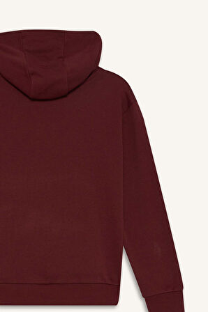 Erkek Çocuk Oversize Geniş Kalıp Kapüşonlu Okul Sweatshirt