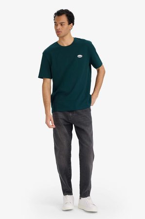 DeFacto Pamuklu REGULAR FIT Baskılı Tişört F8123AX26SPGN465