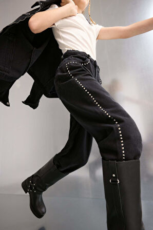 Kız Çocuk Wide Leg Geniş Paça Jean Pantolon
