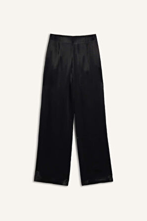 Cepli Bilek Boy Saten Pantolon