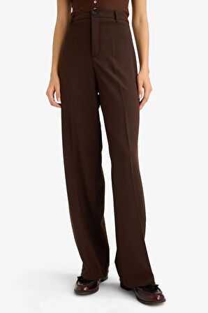 Straight Fit Fleto Cepli Normal Bel Standart Boy Pantolon