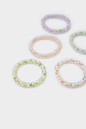 Kadın 5'li Spiral Lastik Toka