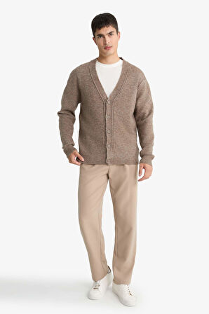 Relax Fit V Yaka Triko Hırka