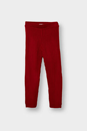 Kız Bebek 2'li Takım Yılbaşı Temalı Triko Kazak Alt  