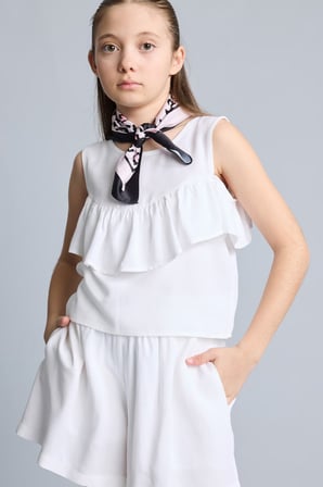 DeFacto Kısa Kollu Bluz Kız Çocuk H1223A826SMWT34