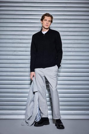 DeFacto Tailored Regular Fit Düz Paça Penye Pantolon F1738AX25WNGR302