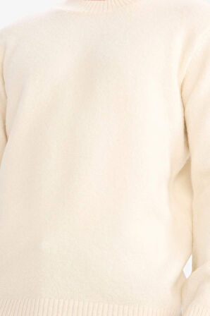 Relax Fit Bisiklet Yaka Triko Kazak