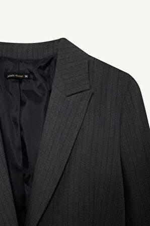 Regular Fit Ceket Yaka Blazer Ceket