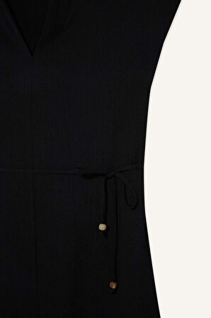 Regular Fit V Yaka Elbise