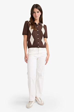 Regular Fit Polo Yaka Hırka