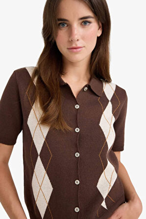 Regular Fit Polo Yaka Hırka