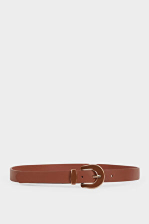 Kadın Büyük Toka Suni Deri Günlük Kemer