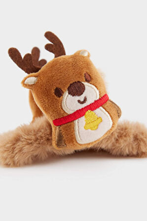 Kadın Yılbaşı Geyik Temalı Mandal Toka