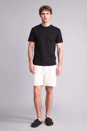 Defacto V7699AZBK81 Siyah %100 Pamuk NEW REGULAR FIT Basic Tişört