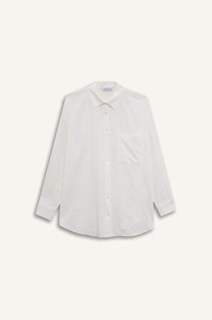 Oversize Geniş Kalıp Uzun Kollu Gömlek