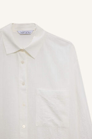 Oversize Geniş Kalıp Uzun Kollu Gömlek