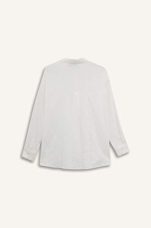 Oversize Geniş Kalıp Uzun Kollu Gömlek