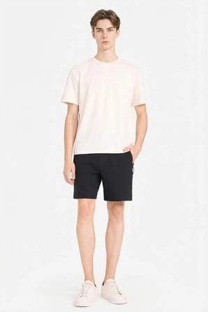 Defacto B8792AXBK81 Siyah Regular Fit Düz Paça Cepli Basic Şort