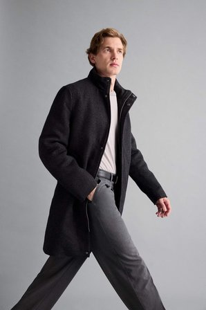 DeFacto Regular Fit Dik Yaka Cepli Fermuarlı Astarlı Kaşe Parka F0753AX25WNAR167