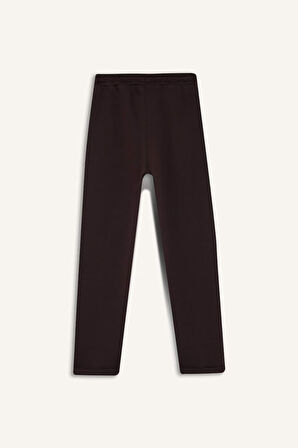 Erkek Çocuk Beli Lastikli Düz Paça Pike Eşofman Altı