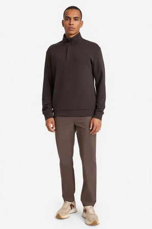 DeFacto Boxy Fıt Modal Sweatshirt G6524AX25WNBN115