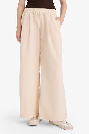 Wide Leg Çift Cepli Normal Bel Standart Boy Pantolon