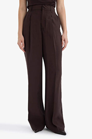 Wide Leg Yüksek Bel Geniş Paça Modal Pantolon
