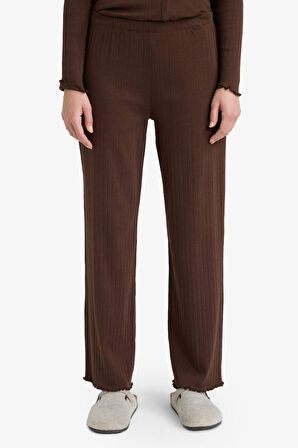 Pijama Takımı Regular Fit Ayıcıklı Uzun Kollu Üst Uzun Alt