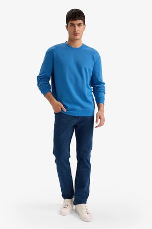 DeFacto REGULAR FIT %100 Pamuk Basic Sweatshirt E8339AX26SPBE410
