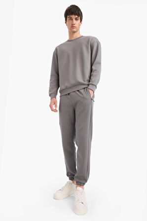 Slim Fit Dar Kesim Fermuar Cepli Pike Eşofman Altı