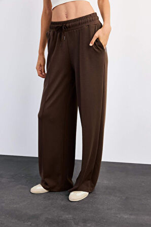 Relax Fit Normal Bel Düz Paça Modal Pantolon