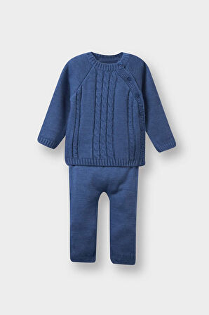 Erkek Bebek 2'li Takım Triko Kazak Alt