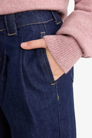 DeFacto %100 Pamuk Wide Leg Geniş Paça Jean Pantolon Kız Çocuk G4428A825AUNM34