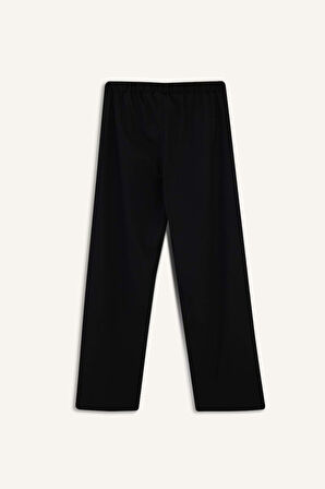 Regular Fit Cep Detaylı Geniş Paça Pantolon