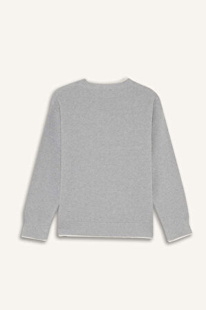 Erkek Çocuk Regular Fit Bisiklet Yaka Kazak