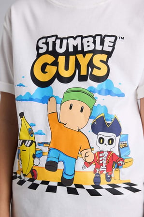 DeFacto %100 Pamuk Stumble Guys Tişört Erkek Çocuk H0227A826SMER105