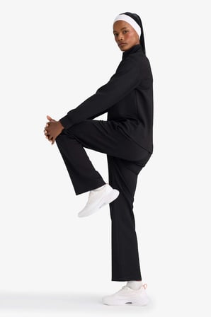 Defacto D7129AXBK81 Siyah Straight Fit Standart Boy Modal Soft Touch Pantolon