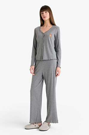 Regular Fit Uzun Kollu 2'li Takım Fall in Love