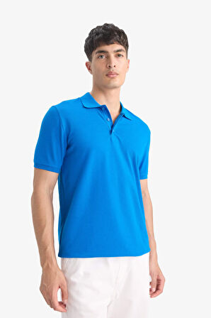 DeFacto %100 Pamuk Regular Fit Polo Yaka Pike Kısa Kollu Tişört M7676AZ25SMBE103