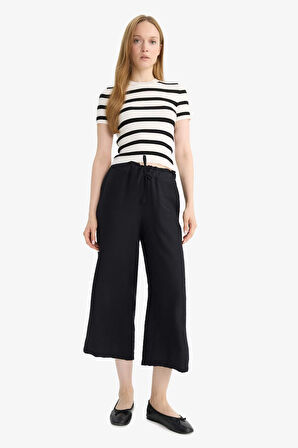 Beli Lastikli Cepli Düz Paça